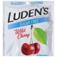 Luden's Throat Drops, Sugar Free, Wild Cherry - 75 Each 