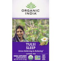 Organic India Herbal Supplement, Tulsi Sleep, Caffeine Free, Infusion Bags - 18 Each 