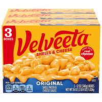 Velveeta Shells & Cheese, Original - 3 Each 