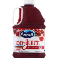 Ocean Spray 100% Juice, Cranberry - 3 Litre 