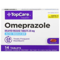 TopCare Omeprazole, 20 mg, Delayed Release, Tablets - 14 Each 