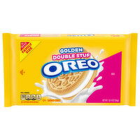 OREO OREO Double Stuf Golden Sandwich Cookies, Family Size, 20 oz