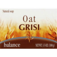 Grisi Natural Soap, Balance, Oat - 3.5 Ounce 