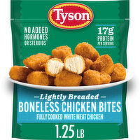 Tyson Tyson Lightly Breaded Boneless Chicken Bites, 1.25 Lb Bag