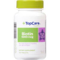 TopCare Biotin, 5000 mcg, Tablets - 100 Each 