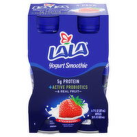 Lala Yogurt Smoothie, Strawberry, 4 Pack - 4 Each 