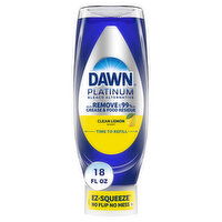 Dawn Platinum EZ-Squeeze Dish Soap, Bleach Alternative Clean Lemon - 18 Fluid ounce 