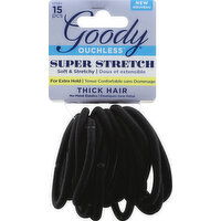 Goody Elastics, No-Metal, Super Stretch, Thick Hair