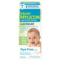 Infants' Mylicon Gas Relief, Simethicone-Antigas, Dye Free, Drops - 1 Fluid ounce 