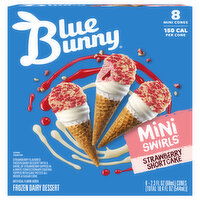 Blue Bunny Frozen Dairy Dessert, Strawberry Shortcake - 8 Each 