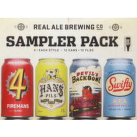 Real Ale Brewing Co Beer, Sampler Pack - 12 Each 