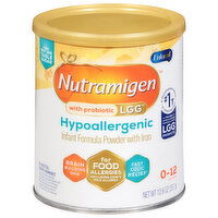 Nutramigen Infant Formula, Powder with Iron, Hypoallergenic, 0-12 Months - 12.6 Ounce 