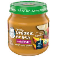 Gerber Mango Apple Banana, Wonderfoods, Sitter 2nd Foods - 4 Ounce 