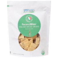 Asturi Focacci Bites, Rosemary, Italian Bread Crisps - 3.53 Ounce