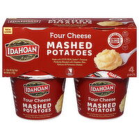 Idahoan Mashed Potatoes, Four Cheese, 4 Pack - 4 Each 