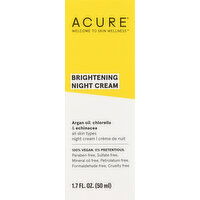 Acure Night Cream, Brightening - 1.7 Ounce 