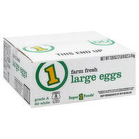 Super 1 Foods Farm Fresh Large Eggs - 60 Each 