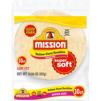 Mission Tortillas, Yellow Corn, Super Size - 10 Each 