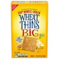 WHEAT THINS BIG Snacks, Whole Grain Wheat Crackers, Snack Crackers - 8 Ounce 