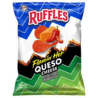 Ruffles Potato Chips, Queso Cheese, Flamin Hot