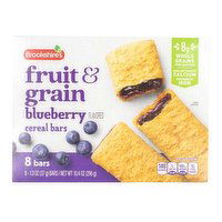 Brookshire's Fruit & Grain Blueberry Cereal Bars 8ct - 10.4 Ounce 