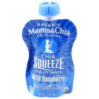 Mama Chia Vitality Snack, Organic, Wild Raspberry - 3.5 Ounce 