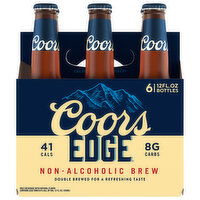 Coors Edge Beer, Non-Alcoholic Brew - 6 Each 