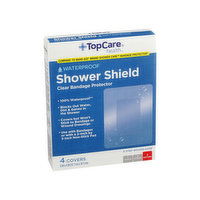 Topcare Waterproof Shower Shield Clear Bandage Protector Covers - 4 Each 