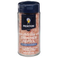 Morton Himalayan Pink Salt, Extra Coarse, Grinder Refill, All-Natural - 9 Ounce 