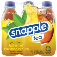 Snapple Lemonade Iced Tea, Half n' Half, 6 Pack - 6 Each 