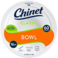 Chinet Bowls, 16 Ounce - 60 Each 