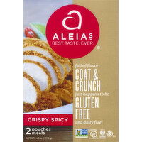 Aleias Coat & Crunch, Gluten Free, Crispy Spicy - 2 Each 