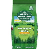 Green Mountain Coffee Roasters Coffee, 100% Arabica, Ground, Light Roast, Breakfast Blend - 12 Ounce 