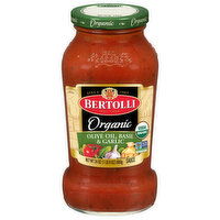 Bertolli Sauce, Organic, Olive Oil, Basil & Garlic - 24 Ounce 