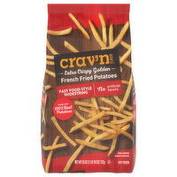 Crav'n Flavor French Fried Potatoes, Fast Food Style Shoestring, Golden, Crispy, Fast Food Style - 26 Ounce 