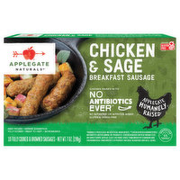 Applegate Naturals Breakfast Sausage, Chicken & Sage - 10 Each 