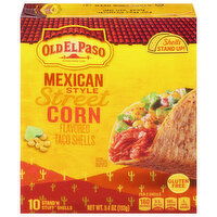 Old El Paso Taco Shells, Street Corn, Mexican Style - 10 Each 