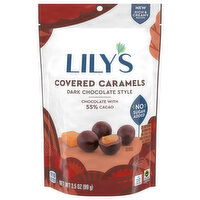 Lily's Covered Caramels, Dark Chocolate Style - 3.5 Ounce 