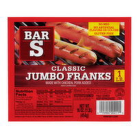 Bar S Classic Jumbo Franks - 16 Ounce 