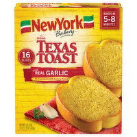 New York Bakery Texas Toast, with Real Garlic, The Original - 16 Each 