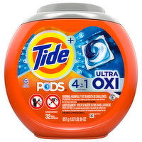 Tide + Detergent, Ultra Oxi, 4 in 1 - 30 Ounce 