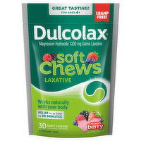 Dulcolax Laxative, 1200 mg, Soft Chews, Mixed Berry - 30 Each 