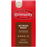 Community Coffee, Ground, Dark Roast, Between Roast - 16 Ounce 