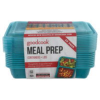 Goodcook Containers + Lids, 10 Pack