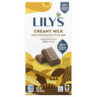 Lily's Bar, Creamy Milk, Milk Chocolate Style