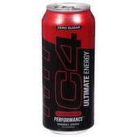 C4 Energy Drink, Perfomance, Zero Sugar, Fruit Punch