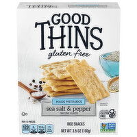 GOOD THINS Good Thins Sea Salt & Pepper Rice Snacks Gluten Free Crackers, 3.5 oz - 3.5 Ounce 