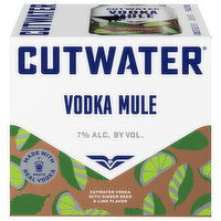 Cutwater Vodka Mule, Ginger Beer & Lime Flavor - 4 Each 