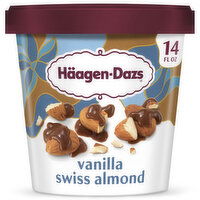 Haagen Dazs Vanilla Swiss Almond Ice Cream - 14 Fluid Ounce