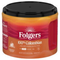Folgers Coffee, Ground, 100% Colombian, Medium - 22.6 Ounce